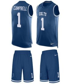 Nike Colts #1 Parris Campbell Royal Blue Team Color Men's Stitched NFL Limited Tank Top Suit Jersey