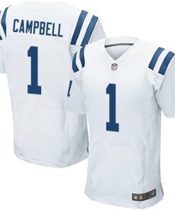 Nike Colts #1 Parris Campbell White Men's Stitched NFL Elite Jersey
