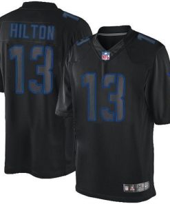 Nike Colts #13 T.Y. Hilton Black Men's Stitched NFL Impact Limited Jersey