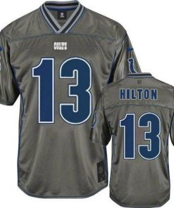 Nike Colts #13 T.Y. Hilton Grey Men's Stitched NFL Elite Vapor Jersey