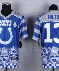 Nike Colts #13 T.Y. Hilton Royal Blue Men's Stitched NFL Elite Noble Fashion Jersey