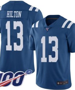 Nike Colts #13 T.Y. Hilton Royal Blue Team Color Men's Stitched NFL 100th Season Vapor Limited Jersey