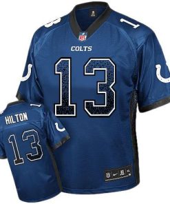 Nike Colts #13 T.Y. Hilton Royal Blue Team Color Men's Stitched NFL Elite Drift Fashion Jersey
