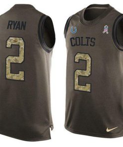 Nike Colts #2 Matt Ryan Green Men's Stitched NFL Limited Salute To Service Tank Top Jersey