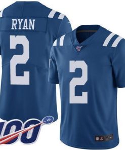 Nike Colts #2 Matt Ryan Royal Blue Men's Stitched NFL Limited Rush 100th Season Jersey