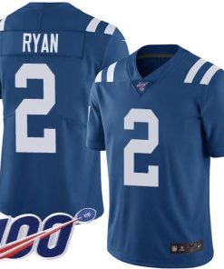 Nike Colts #2 Matt Ryan Royal Blue Team Color Men's Stitched NFL 100th Season Vapor Limited Jersey