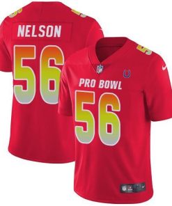 Nike Colts #56 Quenton Nelson Red Men's Stitched NFL Limited AFC 2019 Pro Bowl Jersey