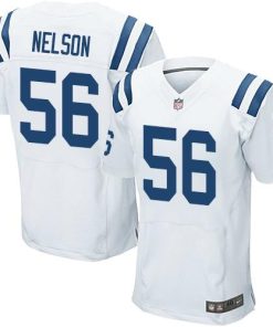 Nike Colts #56 Quenton Nelson White Men's Stitched NFL Elite Jersey