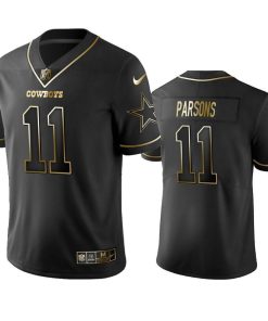Nike Cowboys #11 Micah Parsons Black/Gold Men's Stitched NFL Vapor Untouchable Limited Jersey