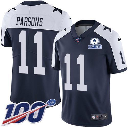 Nike20Cowboys201120Micah20Parsons20Navy20Blue20Thanksgiving2020Stitched20With20Established20In20196020Patch20NFL20100th20Season20Vapor20Untouchable20Limited20Throwback20Je.jpg