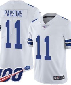 Nike Cowboys #11 Micah Parsons White Men's Stitched NFL 100th Season Vapor Untouchable Limited Jersey