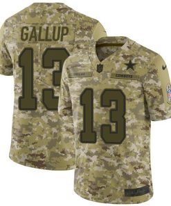 Nike Cowboys #13 Michael Gallup Camo Men's Stitched NFL Limited 2018 Salute To Service Jersey