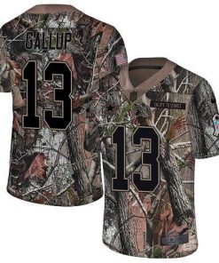 Nike Cowboys #13 Michael Gallup Camo Men's Stitched NFL Limited Rush Realtree Jersey