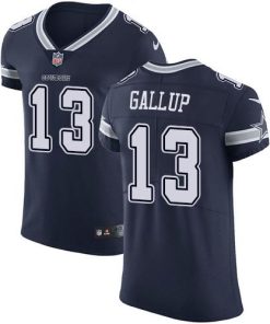 Nike Cowboys #13 Michael Gallup Navy Blue Team Color Men's Stitched NFL Vapor Untouchable Elite Jersey