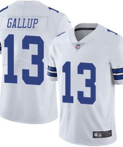 Nike Cowboys #13 Michael Gallup White Men's Stitched NFL Vapor Untouchable Limited Jersey