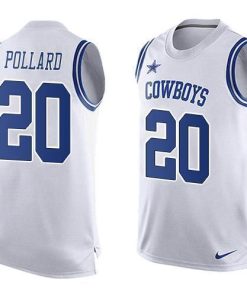 Nike Cowboys #20 Tony Pollard White Men's Stitched NFL Limited Tank Top Jersey