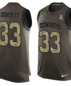 Nike Cowboys #33 Tony Dorsett Green Men's Stitched NFL Limited Salute To Service Tank Top Jersey