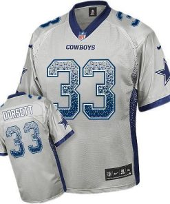 Nike Cowboys #33 Tony Dorsett Grey Men's Stitched NFL Elite Drift Fashion Jersey