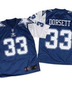 Nike Cowboys #33 Tony Dorsett Navy Blue/White Throwback Men's Stitched NFL Elite Jersey