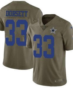 Nike Cowboys #33 Tony Dorsett Olive Men's Stitched NFL Limited 2017 Salute To Service Jersey