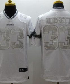 Nike Cowboys #33 Tony Dorsett White Men's Stitched NFL Limited Platinum Jersey