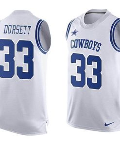 Nike Cowboys #33 Tony Dorsett White Men's Stitched NFL Limited Tank Top Jersey