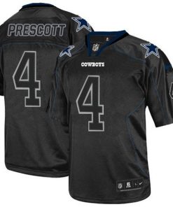 Nike Cowboys #4 Dak Prescott Lights Out Black Men's Stitched NFL Elite Jersey