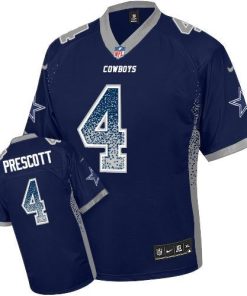 Nike Cowboys #4 Dak Prescott Navy Blue Team Color Men's Stitched NFL Elite Drift Fashion Jersey