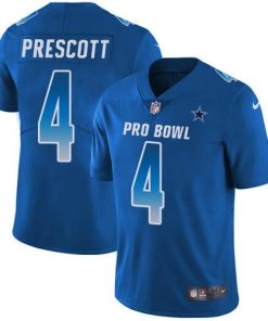 Nike Cowboys #4 Dak Prescott Royal Men's Stitched NFL Limited NFC 2019 Pro Bowl Jersey