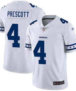 Nike Cowboys #4 Dak Prescott White Men's Stitched NFL Limited Team Logo Fashion Jersey
