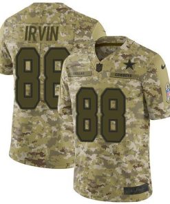 Nike Cowboys #88 Michael Irvin Camo Men's Stitched NFL Limited 2018 Salute To Service Jersey