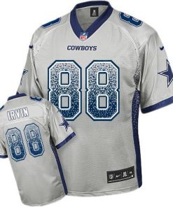 Nike Cowboys #88 Michael Irvin Grey Men's Stitched NFL Elite Drift Fashion Jersey