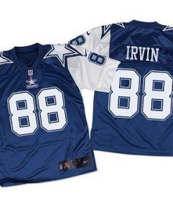 Nike Cowboys #88 Michael Irvin Navy Blue/White Throwback Men's Stitched NFL Elite Jersey