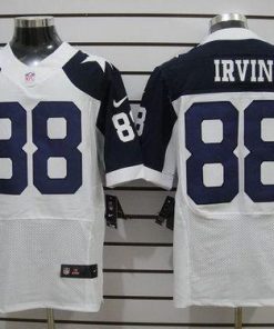 Nike Cowboys #88 Michael Irvin White Thanksgiving Throwback Men's Stitched NFL Elite Jersey