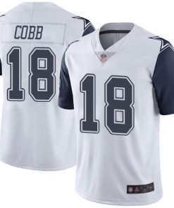 Nike Dallas Cowboys #18 Randall Cobb White Men's Stitched NFL Limited Rush Jersey Men's