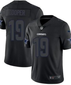 Nike Dallas Cowboys #19 Amari Cooper Black Men's Stitched NFL Limited Rush Impact Jersey Men's