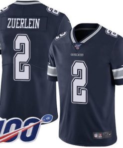 Nike Dallas Cowboys #2 Greg Zuerlein Navy Blue Team Color Men's Stitched NFL 100th Season Vapor Untouchable Limited Jersey Men's