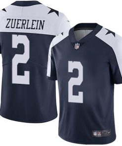 Nike Dallas Cowboys #2 Greg Zuerlein Navy Blue Thanksgiving Men's Stitched NFL Vapor Untouchable Limited Throwback Jersey Men's