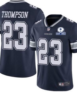 Nike Dallas Cowboys #23 Darian Thompson Navy Blue Team Color Men's Stitched With Established In 1960 Patch NFL Vapor Untouchable Limited Jersey Men's