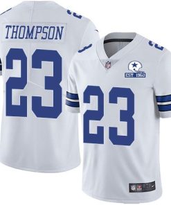 Nike Dallas Cowboys #23 Darian Thompson White Men's Stitched With Established In 1960 Patch NFL Vapor Untouchable Limited Jersey Men's