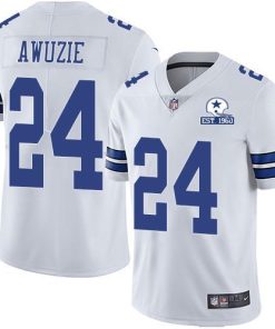 Nike Dallas Cowboys #24 Chidobe Awuzie White Men's Stitched With Established In 1960 Patch NFL Vapor Untouchable Limited Jersey Men's