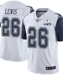 Nike Dallas Cowboys #26 Jourdan Lewis White Men's Stitched With Established In 1960 Patch NFL Limited Rush Jersey Men's