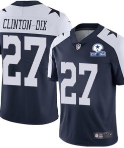 Nike Dallas Cowboys #27 Ha Ha Clinton-Dix Navy Blue Thanksgiving Men's Stitched With Established In 1960 Patch NFL Vapor Untouchable Limited Throwback Jers