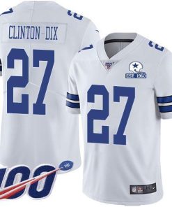 Nike Dallas Cowboys #27 Ha Ha Clinton-Dix White Men's Stitched With Established In 1960 Patch NFL 100th Season Vapor Untouchable Limited Jersey Men's