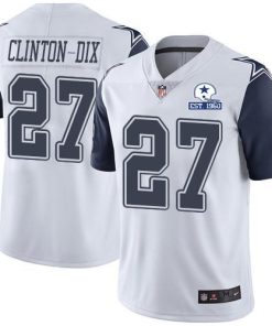 Nike Dallas Cowboys #27 Ha Ha Clinton-Dix White Men's Stitched With Established In 1960 Patch NFL Limited Rush Jersey Men's