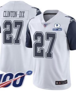 Nike Dallas Cowboys #27 Ha Ha Clinton-Dix White Men's Stitched With Established In 1960 Patch NFL Limited Rush 100th Season Jersey Men's