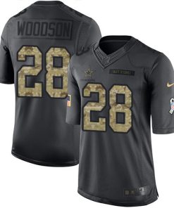 Nike Dallas Cowboys #28 Darren Woodson Black Men's Stitched NFL Limited 2016 Salute To Service Jersey Men's