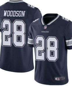 Nike Dallas Cowboys #28 Darren Woodson Navy Blue Team Color Men's Stitched NFL Vapor Untouchable Limited Jersey Men's