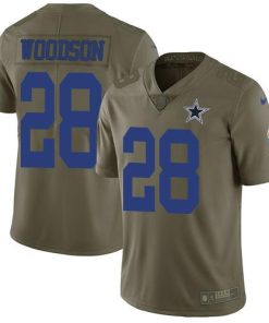 Nike Dallas Cowboys #28 Darren Woodson Olive Men's Stitched NFL Limited 2017 Salute To Service Jersey Men's