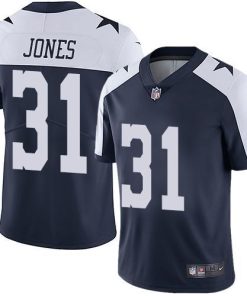 Nike Dallas Cowboys #31 Byron Jones Navy Blue Thanksgiving Men's Stitched NFL Vapor Untouchable Limited Throwback Jersey Men's